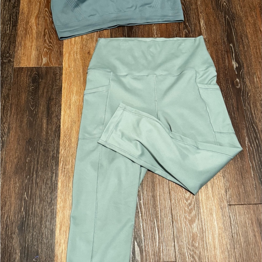 Sage Green Yogalicious Lux capris